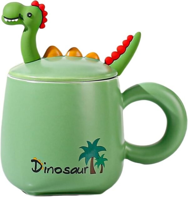 dino mug Cartvilla Coffee Mug, Gift for Woman, Birthday Present for Girlfriend, Present for Wife Birthday, Mugs for Present, Holi Gifts, Panda Mug with Lid &...
